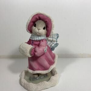 My Blushing Bunnies Rabbit Figurine "Love Will Never Let You Fall"